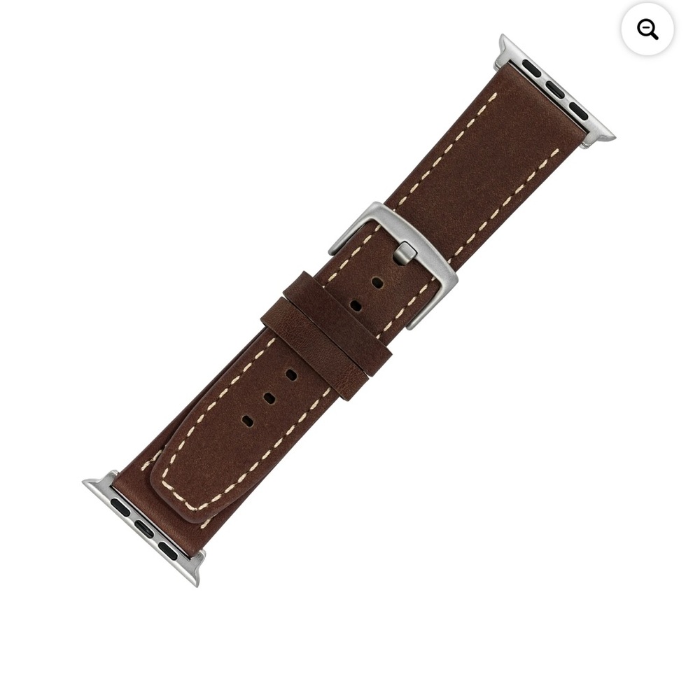 WITHit Brown Premium Leather Band for 42/44/45mmUltra/Ultra 2 (49mm) Apple Watch